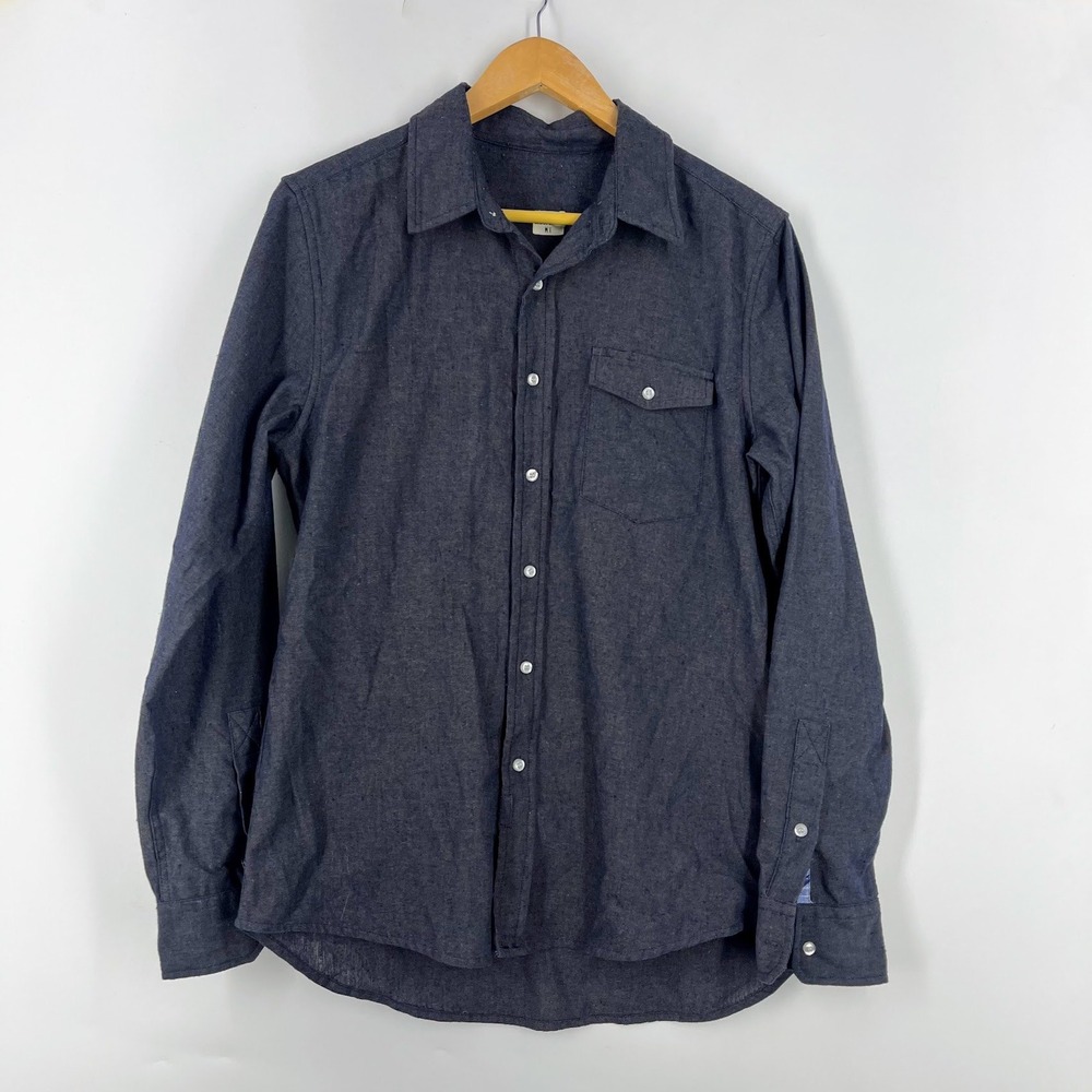 Bridge &‎ Burn Mens Linen Blend Long Sleeve Button Down Workwear Casual Size M